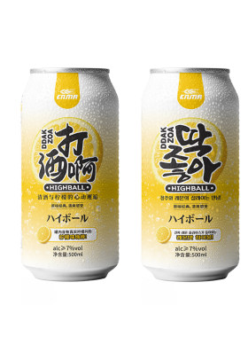 韩国highball打酒啊嗨棒酒蔓越莓网红一整片真柠檬气泡果酒鸡尾酒