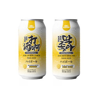 韩国highball打酒啊嗨棒酒蔓越莓网红一整片真柠檬气泡果酒鸡尾酒