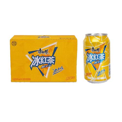 康师傅饮品310ml*24罐果汁饮料柠檬茶每日C橙汁鲜果橙冰红茶芒果