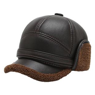 中老年人爸爸帽子男士秋冬季老头爷爷加绒保暖护耳雷锋帽防风防寒