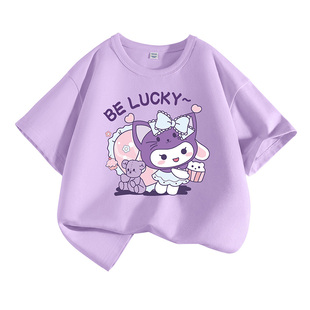 真维斯女童短袖t恤2026新款夏装女孩半袖夏季纯棉衣服儿童上衣女