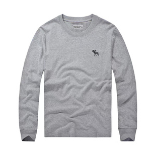 特价秋冬装欧美af长袖修身T恤男士运动百搭上衣休闲新款商务打底