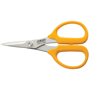 原装进口日本OLFA SCS-4不锈钢尖头剪刀精密切割剪刀剪纸刀家用剪