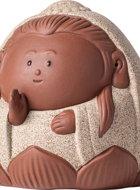 久造欢喜神仙工位小如来摆件