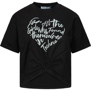 EVISU KURO 女士商标图案短袖T恤2ESGNW4TS6061FFCT