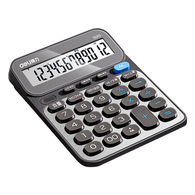 得力大屏语音计算器办公室会计用