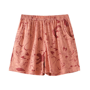 动物睡裤女夏季短裤纯棉薄款日系可爱可外穿网红爆款单件家居裤