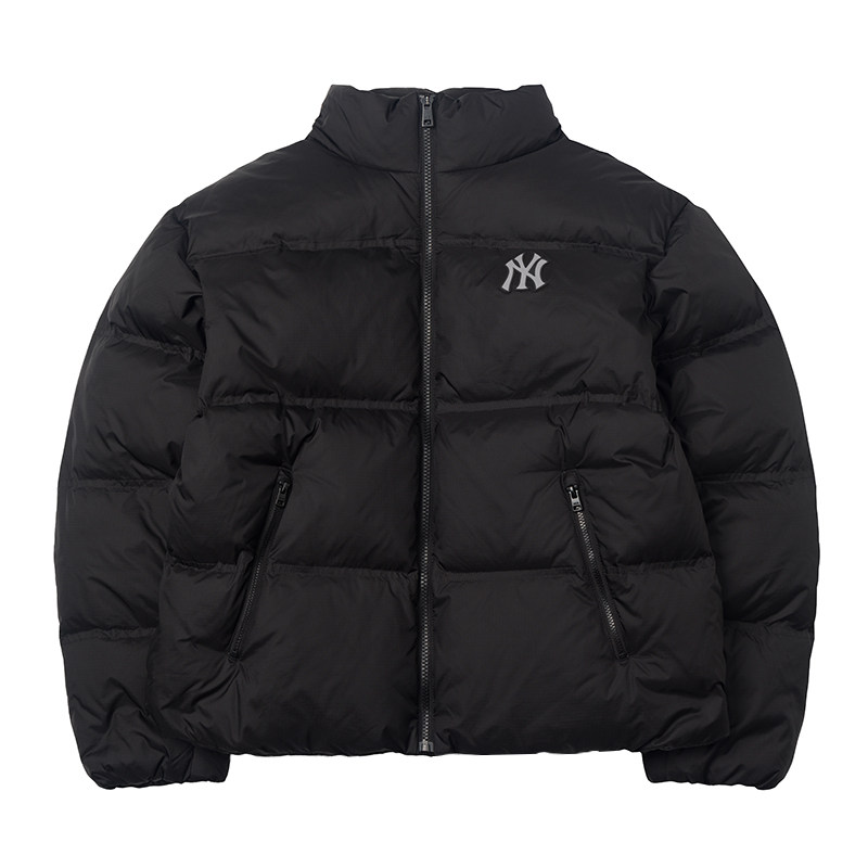 MLB情侣NY大标纯色短款羽绒服