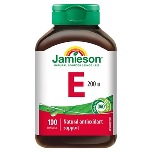 Jamieson健美生进口维生素e软胶囊维他命e大豆胚芽油ve油生育酚