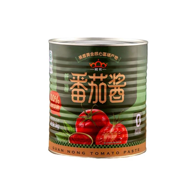 新疆冠农番茄酱商用批发餐馆意面酱披萨调味酱无添加3kg/罐番茄膏
