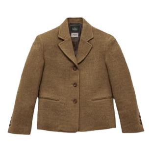 【现货】thebarnnet八奶秋冬日本进口羊毛保暖舒适廓形西装外套女