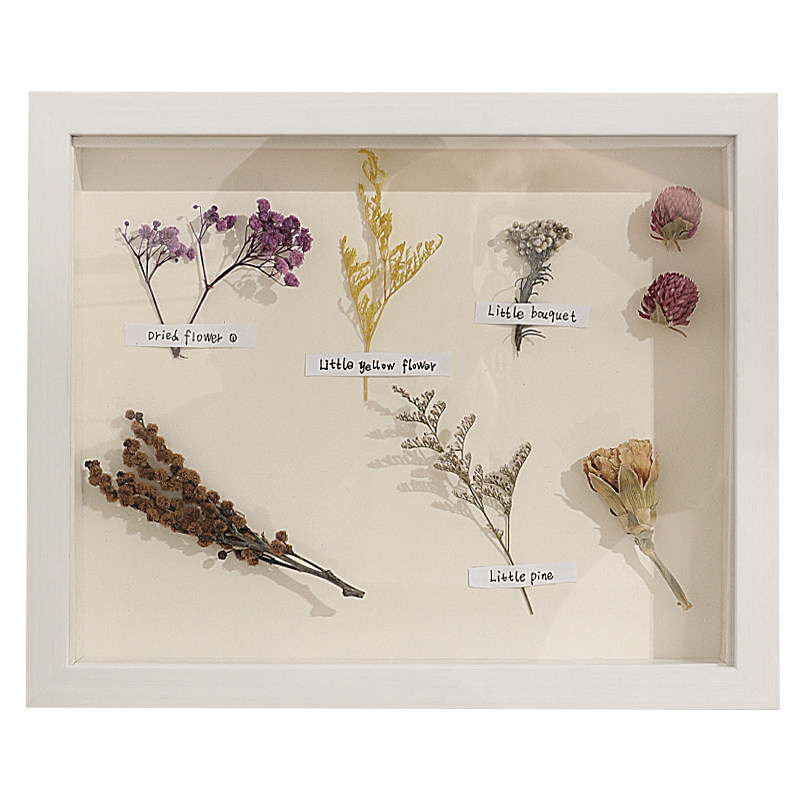 干花相框中空diy画框装裱立体实木框架空框鲜花标本定制花框摆台