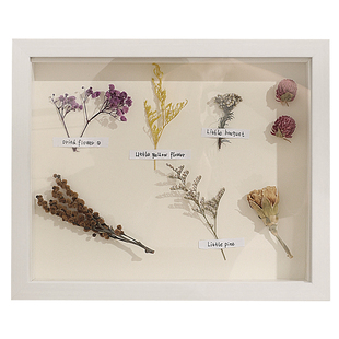 干花相框中空diy画框装裱立体实木框架空框鲜花标本定制花框摆台