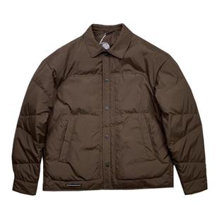 时尚简约轻薄款羽绒服男25秋冬翻领短款夹克外套舒适轻便保暖上衣