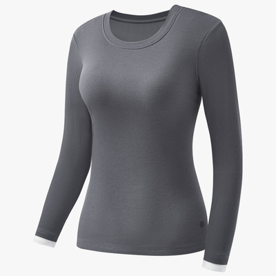 松山棉店保暖内衣打底衫女