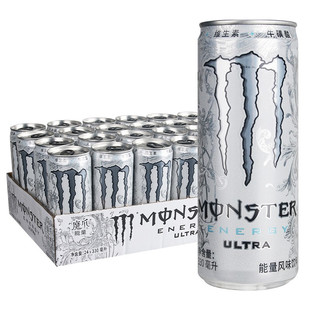 可口可乐monster白魔爪能量饮料无糖330ml*24罐原味运动功能饮品