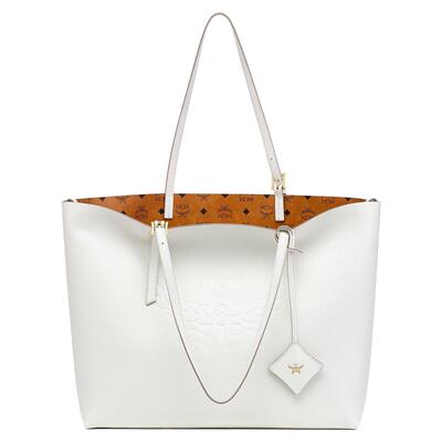 【12期免息】MCM HIMMEL大号压花LOGO购物袋通勤出游女包