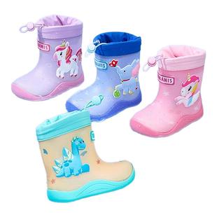 泰兰尼斯儿童雨鞋夏季新款男童雨靴女童雨靴水鞋户外溯溪防水鞋子