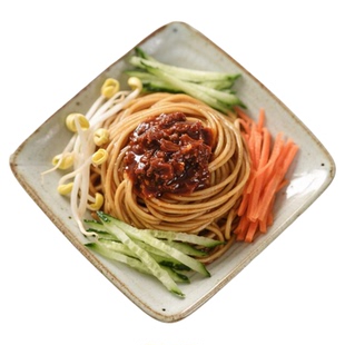 正宗牛肉味炸酱面非油炸早餐半成品拌面杂酱面宵夜网红碱水面条