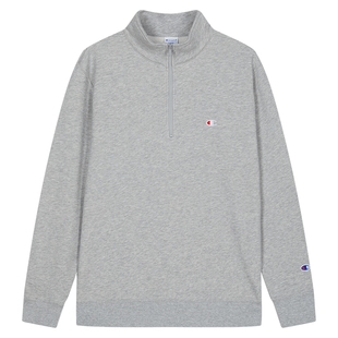 Champion冠军半拉链翻领卫衣男2025秋季新款立领上衣女休闲半开襟