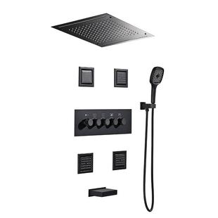 德希顿6043天幕花洒吊顶暗装热熔淋浴套装家用恒温集成一体式背喷