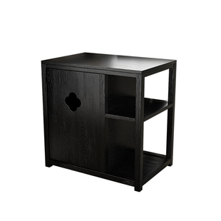 茶水柜新中式实木边几侘寂风家用沙发角几办公室烧水台客厅小桌柜