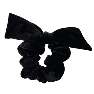 韩国东大门丝绒蝴蝶结发圈黑色肥肠发圈发绳简约气质扎头皮筋发饰