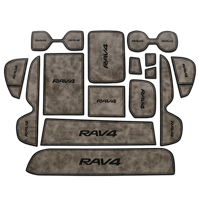 适用荣放rav4用品槽垫丰田车内装饰24款25汽车改装配件大全水杯垫
