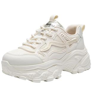 大东官方老爹鞋女鞋冬季2025新款休闲厚底增高小个子高跟运动鞋女