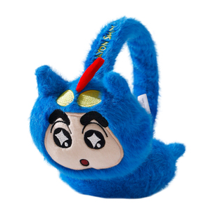 正版蜡笔小新耳罩女冬季可爱卡通保暖耳包男士耳暖耳套耳捂子防冻