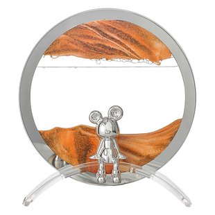 暴力熊流沙画摆件家居客厅酒柜装饰品玄关电视柜新房乔迁新居礼品