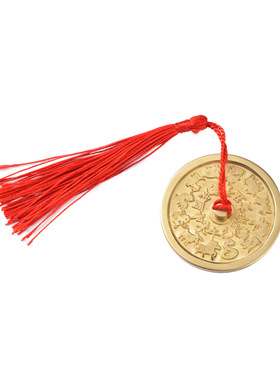 黄铜十二生肖八卦镜摆件