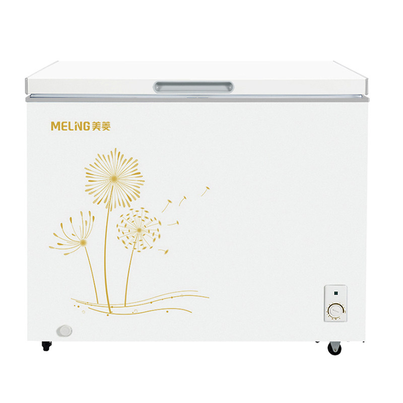 美菱大冰柜300L家用商用全冷冻柜冷藏冷冻两用大容量卧式冷柜冰箱