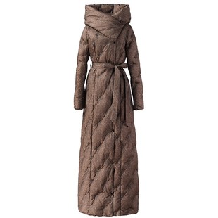 长款羽绒服女2025年新款高端轻奢保暖连帽超长羽绒服女到脚踝687