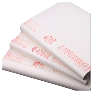 宣纸国画专用纸水墨颜料画6尺4尺整张加厚生宣半生熟书法作品四尺三开四开对开白色练习毛笔字安徽泾县