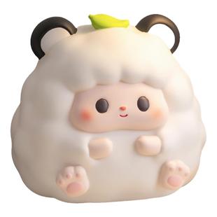 2025新款十二生肖小羊储蓄存钱罐摆件装饰只进不出六一儿童节礼物