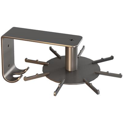 加大厨房旋转挂钩壁挂式勺子铲子收纳架菜板挂架厨具置物架免打孔