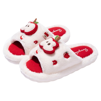 EVA苹果大童棉拖鞋女童防滑