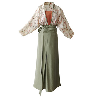 现货【豆蔻少女】新中式汉元素衬衫女夏吊带宋制三裥裙轻国风套装