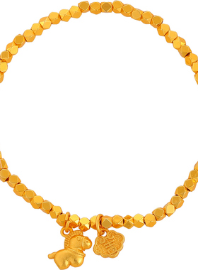 沙金碎银子小马手链高级感手饰