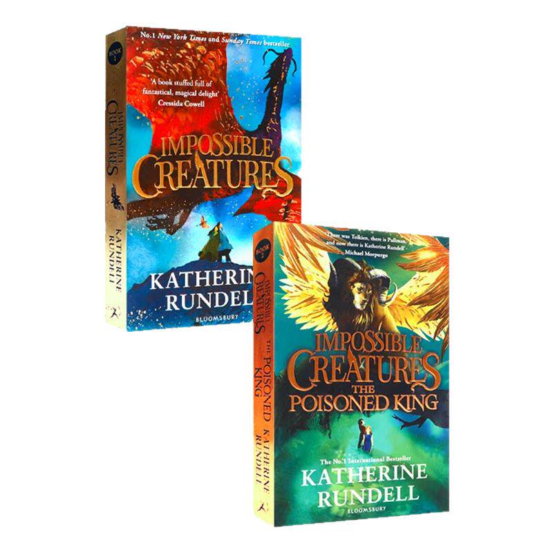 不可思议的生物2册奇境群岛/中毒的国王英文原版 Impossible Creatures The Poisoned King 青少年魔幻冒险长篇小说英语课外阅读