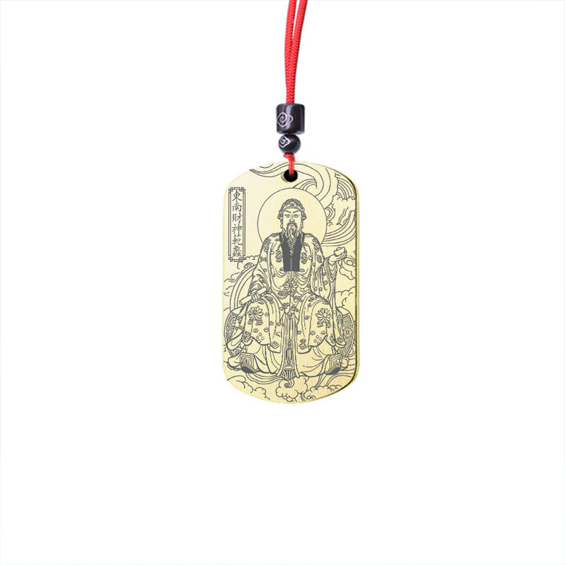 东南财神爷范蠡吊坠商圣陶朱公牌