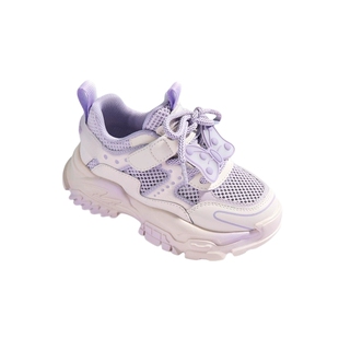 牧童童鞋2025夏季新款女童运动鞋单网儿童老爹鞋休闲透气防滑跑鞋