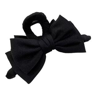 韩国缎面高级感蝴蝶结抓夹大号气质后脑勺鲨鱼夹网红公主头顶夹女