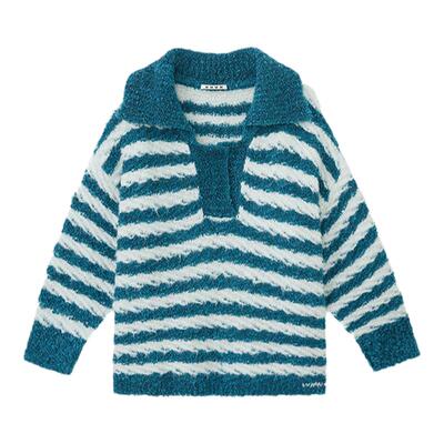 早秋针织圈圈纱wmwm针织POLO领