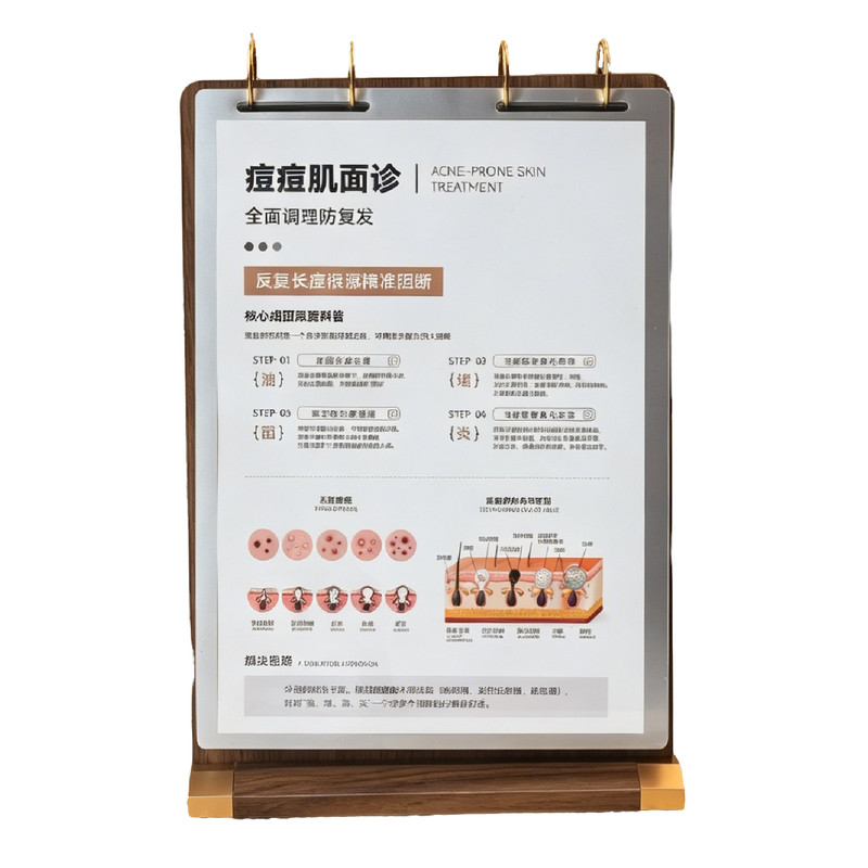 美容院面诊护肤摆台展示架