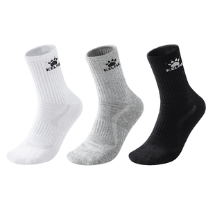 卡尔美袜子男士长筒运动袜跑步足球女抗菌防臭高筒棉袜冬季中筒袜