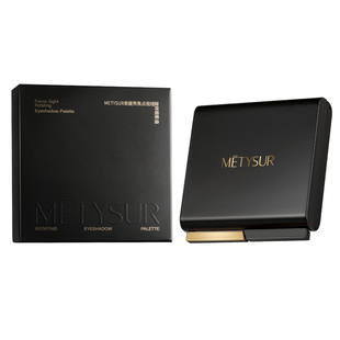 METYSUR六色眼影盘日常通勤丝滑融肤不卡粉持久多种肤质高光细腻
