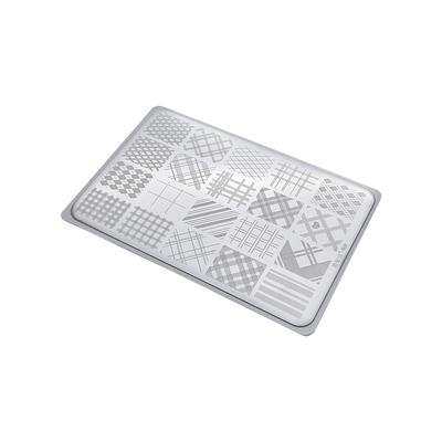 美甲店专用格纹法式美甲印花钢板