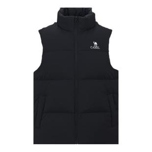 骆驼男士羽绒马甲秋冬2025新款轻薄短款羽绒服外穿保暖背心外套女